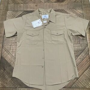 Men's Classic Tan Short Sleeve Shirt
